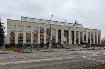 Naklejka premium view of the building of the Museum of the Armed Forces in Moscow