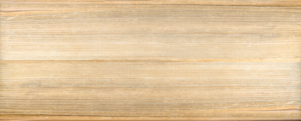 Old book. Yellowed pages. Side view