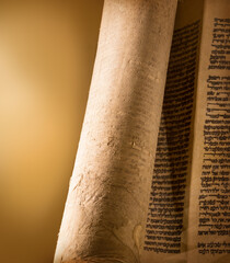 Antique Hebrew text background - obrazy, fototapety, plakaty
