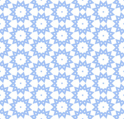 Abstract seamless blue floral pattern and texture.