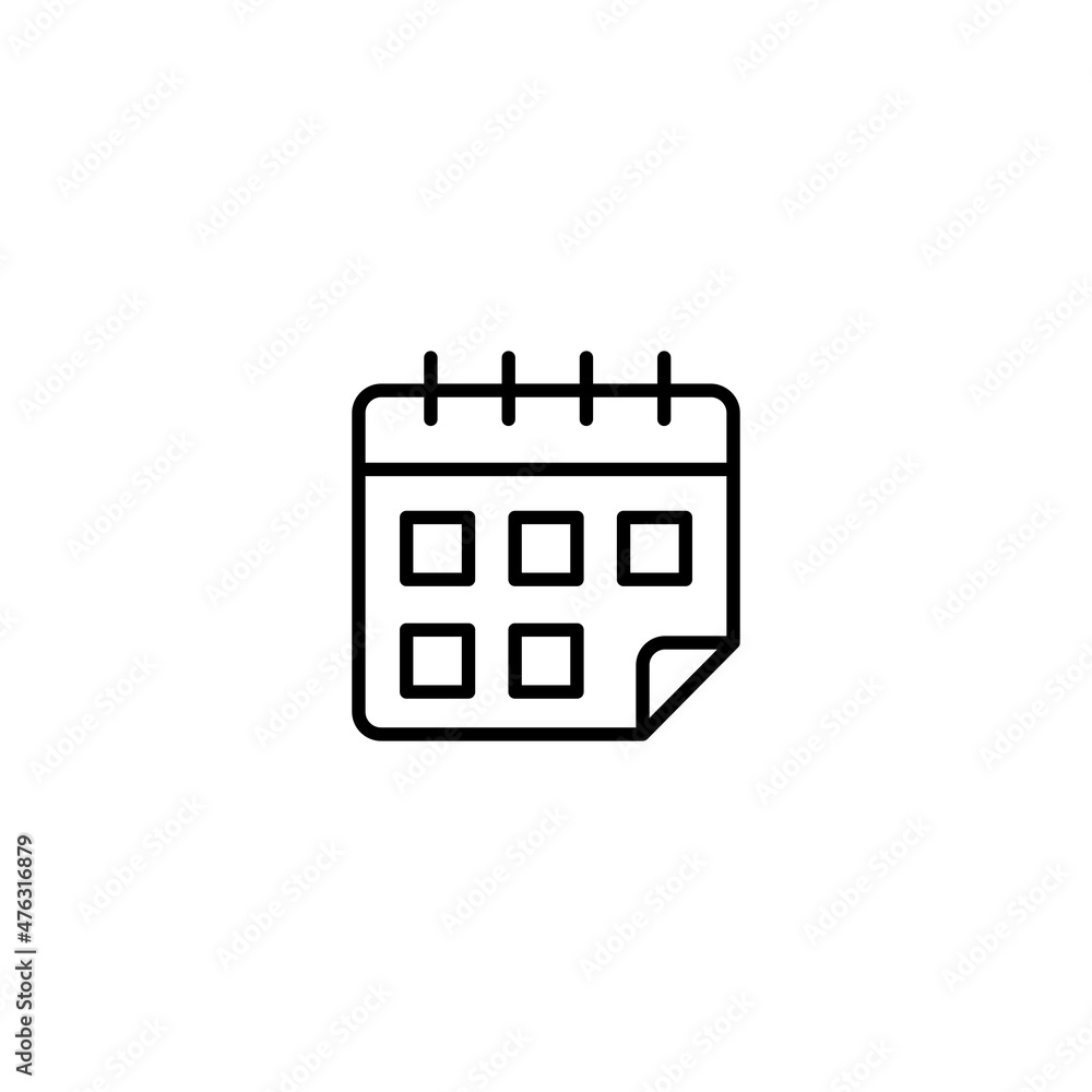 Poster calendar icon vector for web