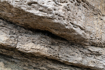 Rock texture, structure of mountains, stone mountain trail, Crimean mountains, background close up