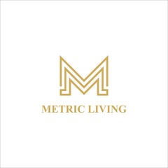 Letter ML, LM or M Logo Design