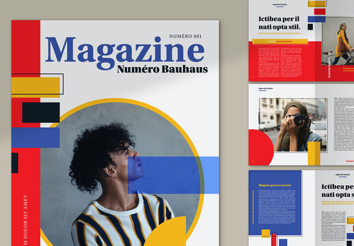 Magazine style Bauhaus