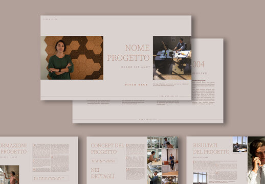 Layout per presentazione interattiva semplice per l'editoria digitale