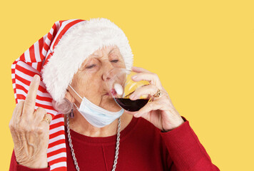 Funny grandma COVID holiday card - 476322273