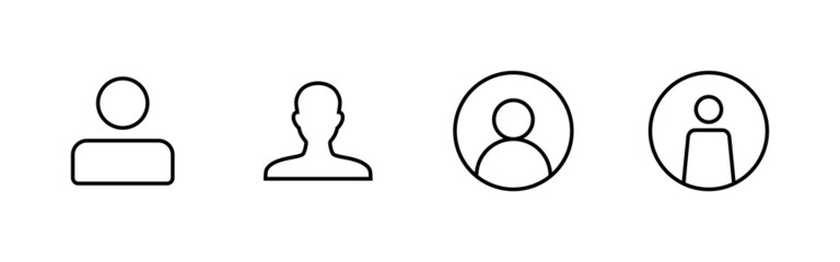 User Icons set. person sign and symbol. people icon.
