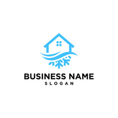 Winter Cold House Simple Modern Logo