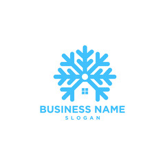 Winter Cold House Simple Modern Logo