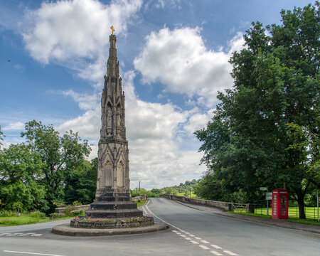 A view of Ilam Cross in Dove Dale