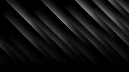 Obraz premium Black gradient surface. Abstract geometric background. Vector illustration