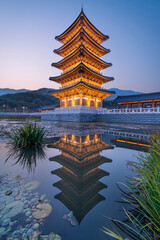 Naklejka premium Pagoda temple-South Korea