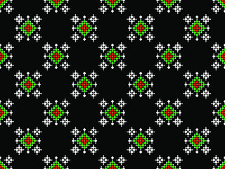 Fototapeta na wymiar Geometric ethnic oriental seamless pattern traditional Design for background