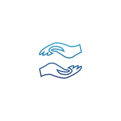 Hand care logo template vector design