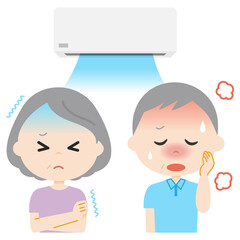 高齢夫婦　エアコン　熱中症