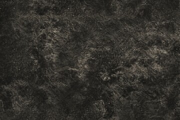 黒背景にグランジ銀色のテクスチャ　遺跡風のデコボコした壁　ダーク　立体感　岩　古い