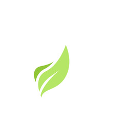 Simple Leaf Design Vector Logo