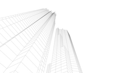 Fototapeta premium skyscrapers in the city