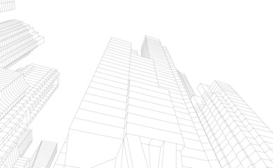 Fototapeta premium modern city skyline