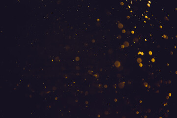 Fototapeta na wymiar Abstract gold bokeh blur defocus
