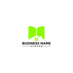 Book House Logo Simple Modern Vector Design