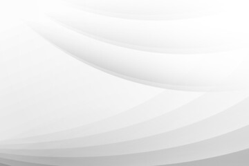 Abstract white and gray color, modern design background with geometric shape. Vector illustration.