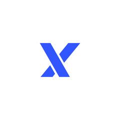 X Letter Logo Simple Modern Design