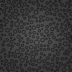 Seamless background with random elements. Abstract ornament. Dotted abstract dark pattern