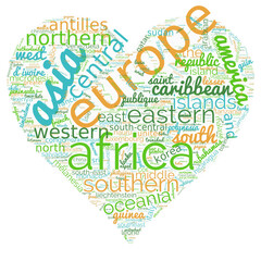 word cloud nation country flag map heart global 