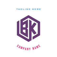 BK  lettering logo is simple, easy to understand and authoritative