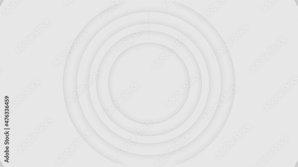 Wall mural white circles and abstract capillary waves. neumorphism, screensaver, intro stream template concept.