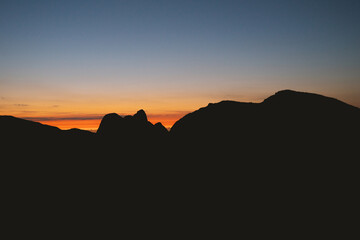 sunset over Pico Parana