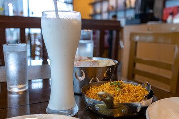Popular indian drink Sweet Lassi