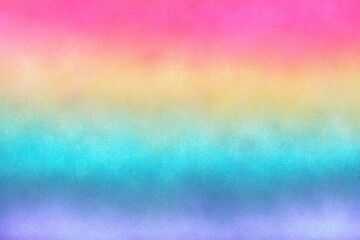 ざらざらテクスチャ・虹色ボーダーの背景イラスト　ラメ　鮮やか　カラフル　粒子　明るい