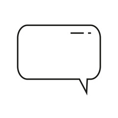 Rectangle dialogue frame. Soft outline element. Message window. Communication concept. Vector illustration. Stock image. 