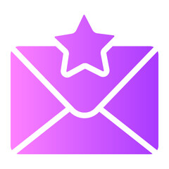 Obraz premium mail gradient icon