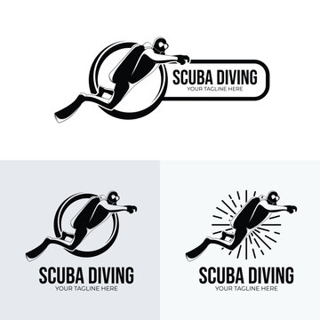Scuba diving logo design inspiration