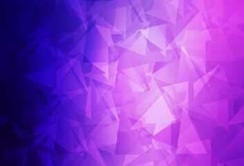 Obraz premium Light Purple, Pink vector low poly background.