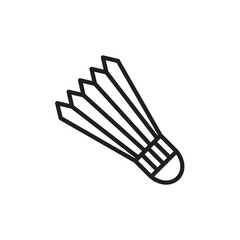 badminton icon vector design templates white on background