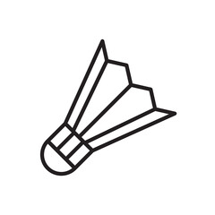 badminton icon vector design templates white on background
