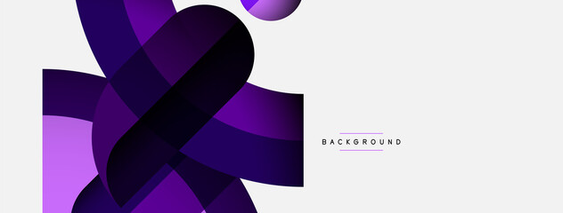 Trendy shapes, color minimal design composition, lines and shadows for wallpaper banner background or landing page