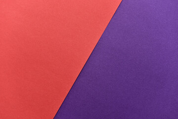 Fototapeta premium abstract geometric paper background. violet and red trendy colors. The backdrop for an invitation card, greeting card or web design. Creative copy space, flat lay
