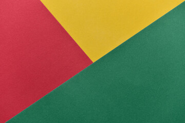Abstract color paper and colorful paper background. red, green and yellow paper color