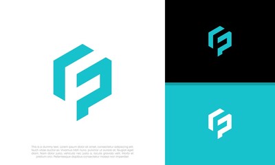 Initials G. GP. PG logo design. Initial Letter Logo.	
