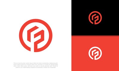 Initials G. GP. PG logo design. Initial Letter Logo.	
