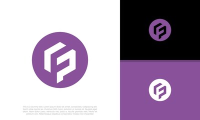 Initials G. GP. PG logo design. Initial Letter Logo.	
