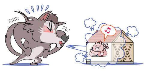 3匹の子豚-安心安全な家 © freehand