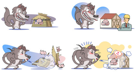 3匹の子豚セット © freehand