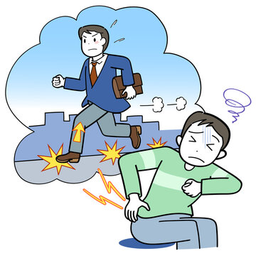 足への衝撃と腰痛
