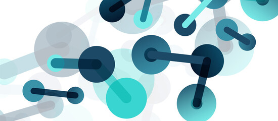 Network concept abstract background. Dots connection. Big data idea. Business template for wallpaper, banner, background or landing